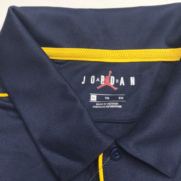 NIKE MICHIGAN WOLVERINES Blue Polo Shirt - Picture 3 of 5